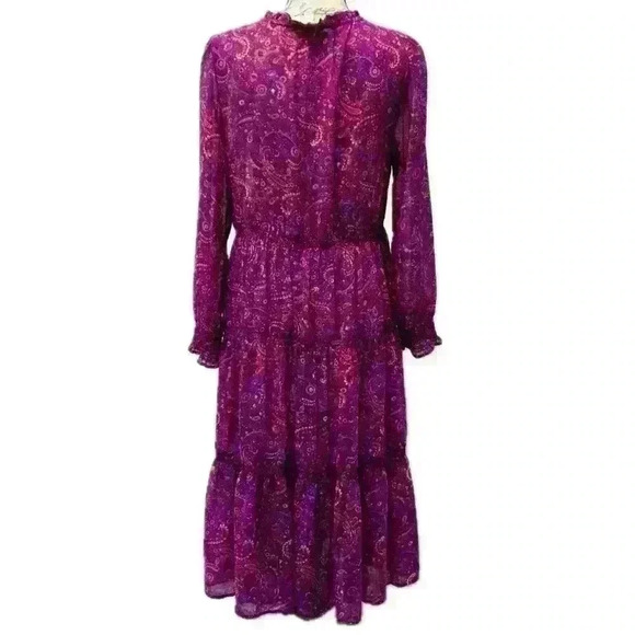 Beach Lunch Lounge Collection Med Long Sleeves Sheer Coverup Maxi Dress - Picture 3 of 16